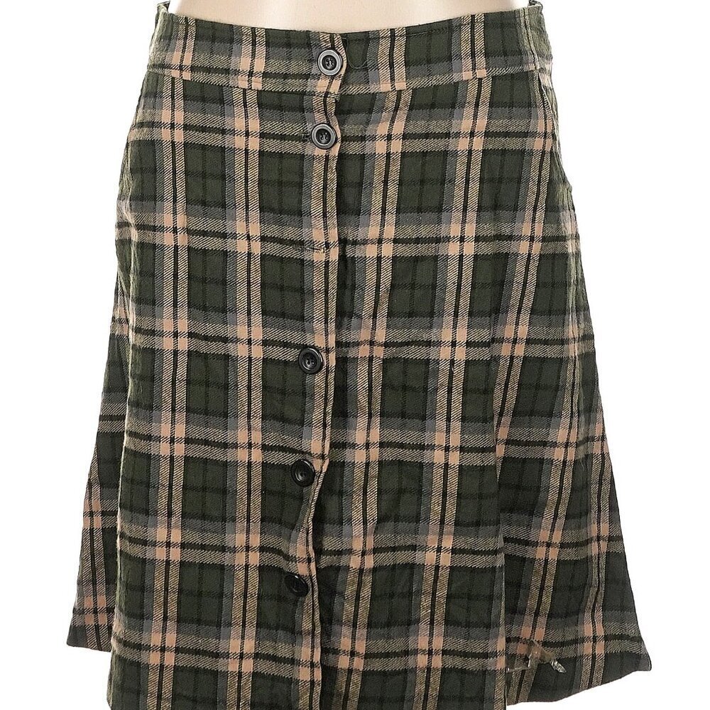 Retrolicious Plaid Skirt 1x